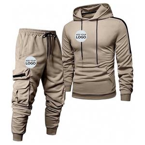 Coupe décontractée tactique hommes femmes Premium coton lourd polaire 2 pièces pull à capuche survêtement survêtement survêtement ensemble - Product Image 6
