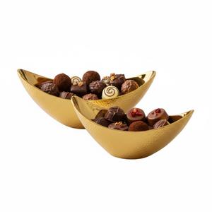 Coffret cadeau de chocolats de luxe de créateurs en gros dans un élégant bol de service doré, parfait pour les occasions spéciales, au prix le plus bas - Product Image 4