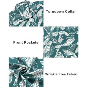 Camisa abotonada informal para hombre de manga corta disponible para pedidos al por mayor etiquetas personalizadas colores marca y bordado - Product Image 4