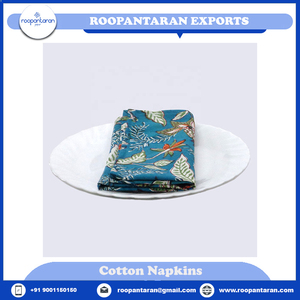 Indien Bossanova vert Gud main bloc imprimé brodé coton mariage tissu serviette à la main Rectangle forme meilleur prix vente - Product Image 2