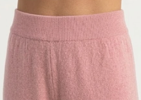 Ensemble 2 pièces en cachemire de qualité supérieure pour femmes : pull décontracté à col rond et pantalon large pour se détendre