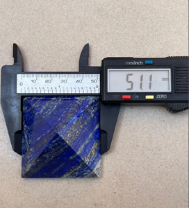 Pierre d'aromathérapie en forme de pyramide, décoration artisanale de pierres précieuses Lapis Lazuli, pierres de guérison en cristal de lazuline naturel - Product Image 6