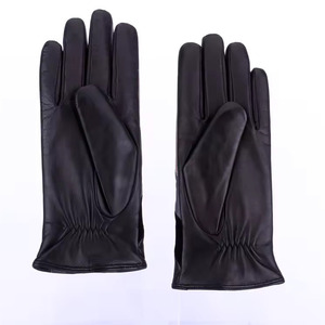 Wool Lining <b>Women's</b> Black Ethiopian Leather <b>Driving</b> <b>Gloves</b> <b>Women</b> Sheepskin Winter Leather <b>Gloves</b> - Product Image 2