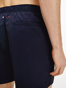 High Customized 100% Polyester Summer <b>Men</b> Swim Shorts Striped Pattern Waterproof <b>Red</b> Color Beachwear Breathable Custom Fashion - Product Image 6