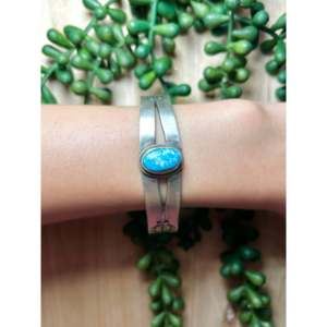Randy Boyd Royston Fashion <b>Cuff</b> <b>Bracelet</b> with Turquoise & Sterling <b>Silver</b> Elegant & Stylish Accessory - Product Image 5
