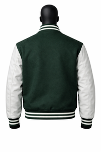 Veste de baseball de haute qualité avec impression de logo personnalisé, veste simple pour homme, coupe-vent, veste varsity pour le printemps et l'automne - Product Image 2