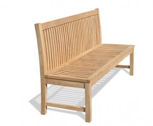 Banc de jardin 3 places en teck, moderne, minimaliste, durable et résistant à l'eau, mobilier d'extérieur pour patio, hôtel et restaurant - Product Image 4