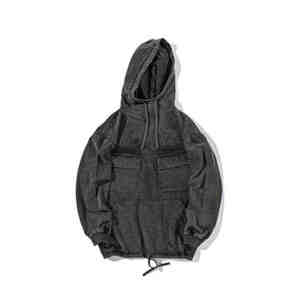 Sweat à capuche avec strass personnalisé sans pull sweat à capuche lavé à l'acide hommes sérigraphie Logo lourd polaire Vintage en détresse sweats à capuche - Product Image 2