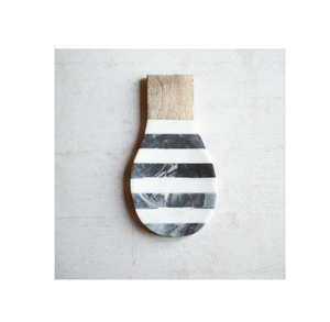 Gran oferta, cuchara de madera de Acacia Natural y mármol, espátulas, cucharas, pinzas, descanso para utensilios de cocina y restaurantes - Product Image 1