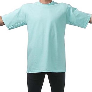 Camiseta de algodón de gran tamaño para hombre Crew Fitness para hombre, Unisex, de alta calidad, en blanco, Boxy, cuello redondo, logotipo personalizado, serigrafía, hecho sólido - Product Image 6