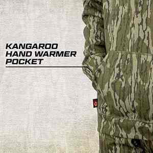 Sweat à capuche vintage de chasse OEM Performance Pullover avec cordon de serrage Léger Sweat en polaire d'extérieur pour hommes - Product Image 3