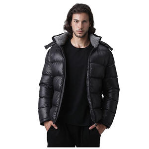 Meilleure qualité veste bouffante personnalisée hommes mode promotionnelle manteau d'hiver brillant toile tissu respirant réversible nouveau décontracté - Product Image 4