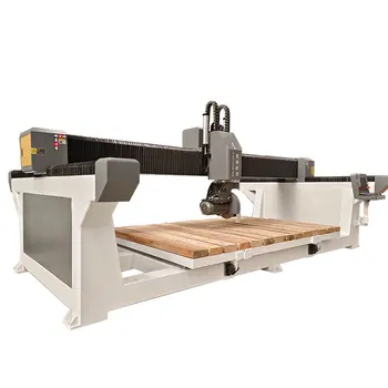 2024 taş cnc router 345 eksen granit köprü testere kuvars granit mermer taş cnc freze oyma kesme makinesi fiyat