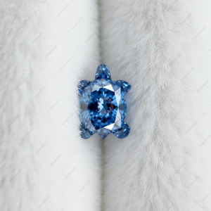 Diamants synthétiques cultivés en laboratoire HPHT CVD de qualité VVS VS, de couleur bleue fantaisie, certifiés IGI GIA, 5 carats, vente en gros - Product Image 4