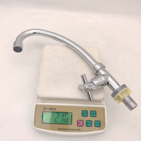 Robinet de cuisine et de salle de bain en ABS, vente en gros, à poignée unique, avec col long, évier de lavabo, noyau de valve en céramique, robinets d'évier de lavabo