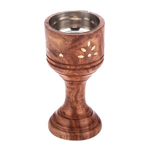 Altar de Incienso de Fusión Metal-Madera Zen - Quemador Duradero para Meditación en el Hogar y Espacios Conscientes - Product Image 1