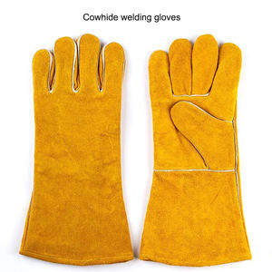 Guantes de fuego reflectantes resistentes al fuego con palma de aramida y muñequera de cuero Guantes de seguridad resistentes para bomberos estructurales - Product Image 5