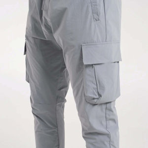 <b>Men's</b> Casual Oversize Canvas Cargo Pants Waterproof <b>Trousers</b> for Hiking and <b>Work</b> with Multi-Pockets - Product Image 3