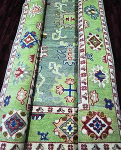 พรมผ้าคอตตอน7x10ทันสมัยพรมสีเทาแบบโบราณที่สวยงามพรมแอบสแตรกต์ - Product Image 4