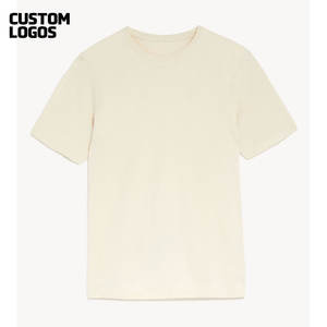 Transpirable Hombres Loose Fit Custom Logo Camiseta de manga corta 100% algodón Camiseta - Product Image 1