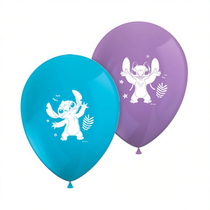 Globos de Látex Stitch de 23 cm, 8 Piezas, Decoraciones para Fiestas - Product Image 2