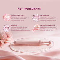 Gel Intime Hydratant Yoni à l'Acide Hyaluronique, Acide Lactique, Prébiotiques et Probiotiques pour Soins Féminins – Meilleure Vente