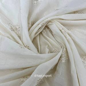 Bordado a cuadros diseño algodón Kurti & Saree transpirable boda telas étnicas tejidas técnicas de punto colección de nuestro Centro Comercial - Product Image 2