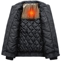 Veste à revers rétro américaine chauffante de qualité supérieure OEM, manteau d'hiver pour homme, style automne, taille plus, coupe ample, coupe-vent, vêtement d'extérieur épais