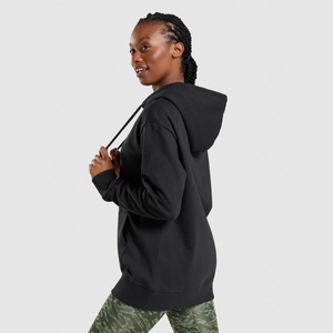 Pull à capuche de haute qualité pour femmes sweats à capuche poche kangourou Logo personnalisé imprimé broderie grande taille sweats à capuche pour l'hiver - Product Image 3