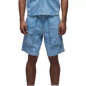 Pantalones cortos de mezclilla de verano personalizados para hombres, ropa de calle informal OEM con logotipo de marca privada y tela de algodón duradera - Product Image 4