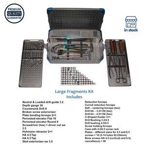 Juego de instrumentos ortopédicos quirúrgicos de fragmentos grandes Juego de instrumentos ortopédicos de acero inoxidable con caja de esterilización | OldMed - Product Image 2