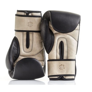 12oz <b>Black</b> Boxing <b>Gloves</b> for Adults - Professional <b>Lace</b> up Design with Custom Logo - Genuine Leather Material - Product Image 5