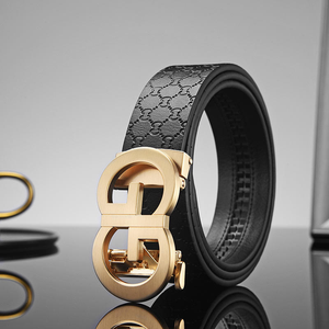 Cinturón de Cuero Vacuno de Lujo para Hombre, Estilo Casual y de Negocios, con Hebilla Automática de Aleación, Cinturones de Cuero para Pantalones de Hombre, Directo de Fábrica - Product Image 5