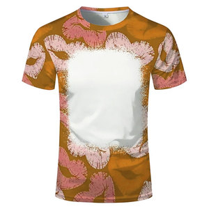 Precio bajo Sublimación Impreso Camiseta Venta al por mayor 100% Poliéster Manga corta 100% algodón Color Sublimación Camiseta - Product Image 2