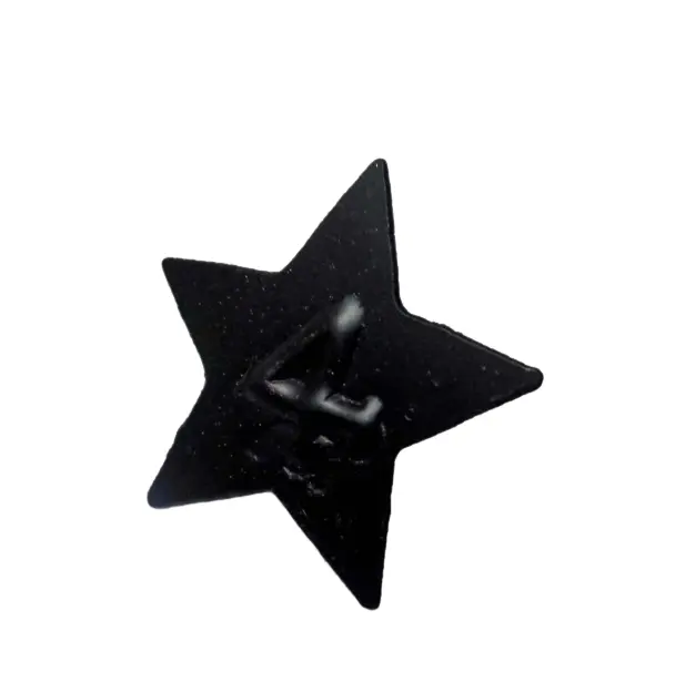 Toptan toplu tasarımcı Metal demir mum Pin için hiçbir 4 mat siyah renk toz kaplama yıldız yılbaşı dekoru el yapımı