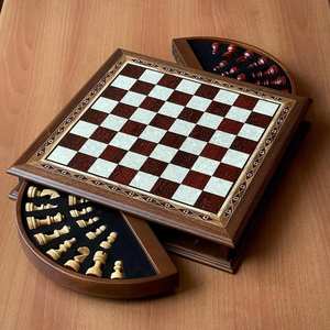 UTILISATEUR HANDICRAFT Jeu d'échecs allemand en bois de noyer personnalisé Plateau de jeu de go pour enfants pour le jeu et le divertissement - Product Image 4