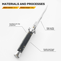 Couteau de poche pliable EDC OEM portable en acier 3CR13, couteau de chasse et de camping en plein air avec manche en résine