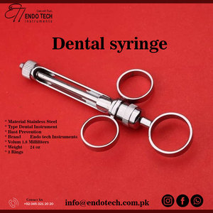 Jeringas de Anestesia Manuales para Instrumentos Dentales, Jeringa de Inyección y Aspiración de Acero Inoxidable - Product Image 6