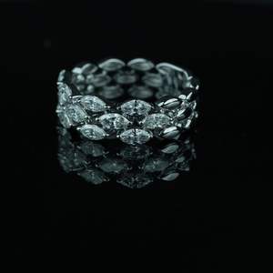 แหวนเพชรสำหรับ1.15Ct ที่โตในแล็บสุดหรูตัด VS1 IGI ได้รับการรับรองว่าเป็นสีโรสโกลด์เงินทองหมั้นงานแต่งงานเครื่องประดับ - Product Image 3