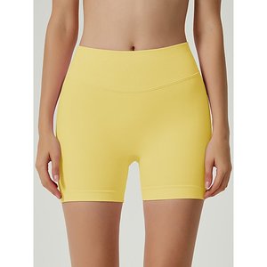 Womens Workout Impact Shorts Scrunch Butt Lifting Gym Seamless Booty Biker Shorts, Light Blue L - Product Image 1