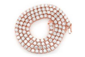 Personalizado diamante natural 45.00CTW 22 pulgadas plata esterlina oro blanco amarillo oro rosa chapado en oro Juego de puntas Tenis de boda - Product Image 2