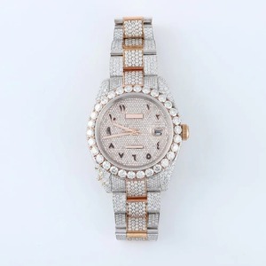นาฬิกาควอตซ์สำหรับผู้ชายประดับ VVS1เพชรโมอิสใสทันสมัยล่าสุด - Product Image 3