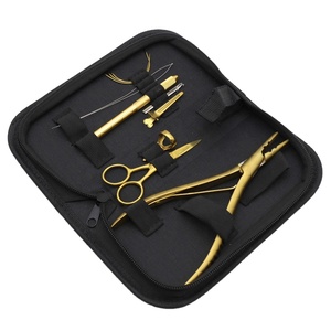 Kit de herramientas de extensión de cabello humano de nailon alto Juego de alicates de abalorios todo en uno Premium Kit de herramientas de extensión de cabello completo de acero inoxidable - Product Image 4