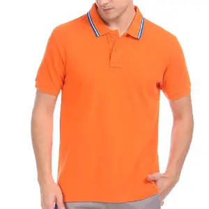 Baru Datang 100% Katun Organik Pria Polo Desain Disesuaikan Kain Pique Terbaik Musim Panas Mode Unisex T Shirt untuk Pria