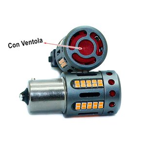 1156 bau15 PY21W 100% Canbus 12V 21W efficace arancione piedi storti lampada a Led con ventilatore In testa-auto e moto/luci e - Product Image 3