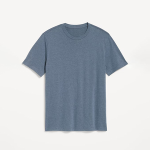 Venta al por mayor 280 gramos de camiseta de los hombres de diseño personalizado de algodón impreso con patrón sólido de moda logotipos estilo formal de punto - Product Image 1