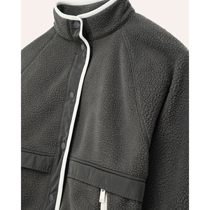 Chaqueta cortavientos de lujo con cuello levantado para mujer, ropa de viaje con cremallera, nueva chaqueta especial de invierno de peso pesado con logotipo y parches personalizados - Product Image 6