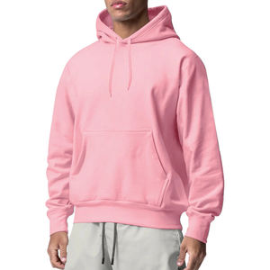 Vente en gros de sweats à capuche pour hommes en coton polaire épais 350 g/m² avec logo personnalisé pulls à capuche surdimensionnés à épaules tombantes pour hommes - Product Image 4