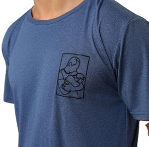 T-shirt homme personnalisé d'été, imprimé vintage noir, 100 % coton, coupe ample et oversize - Product Image 3