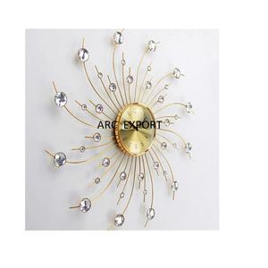 Décoration dorée de luxe Unique de styliste, fantaisie, élégant, perlé, vente en gros, décoration moderne Standard avec miroir, Art mural - Product Image 6